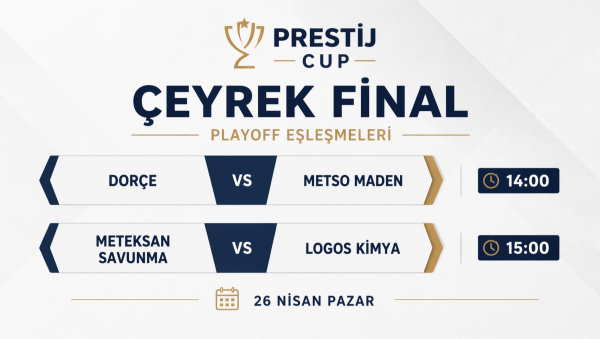 Prestij Kupası'nda Play-off eşleşmeleri belli oldu!