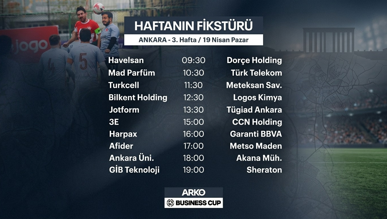Arko Men Business Cup'ta 3. haftanın fikstürü belli oldu